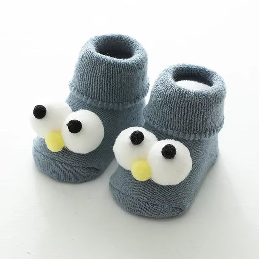 Autumn Winter Baby Girls Socks Newborn Cartoon Animal Baby Socks Infant Baby Boy Socks anti Slip Soft Cotton Floor Sock Shoes
